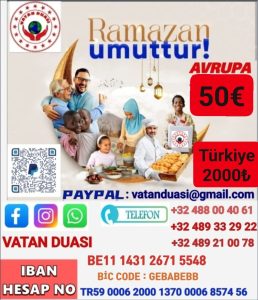 merhabalar sevgili kardeslerim ramazan kolileri icin filistine ve turkiye ye ulastiriyoruz yardimlarinizi bekliyoruz mazlumlar sizleri bekliyor